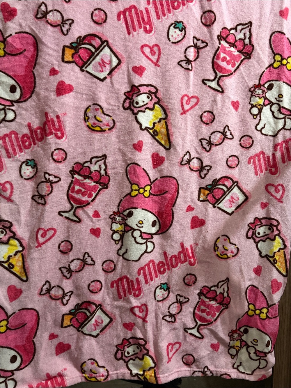 Northwest Pink My Melody Kids Bath Towel with Sweets Print